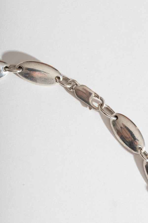 Sterling Tiffany Style Pebble Link Chain Necklace