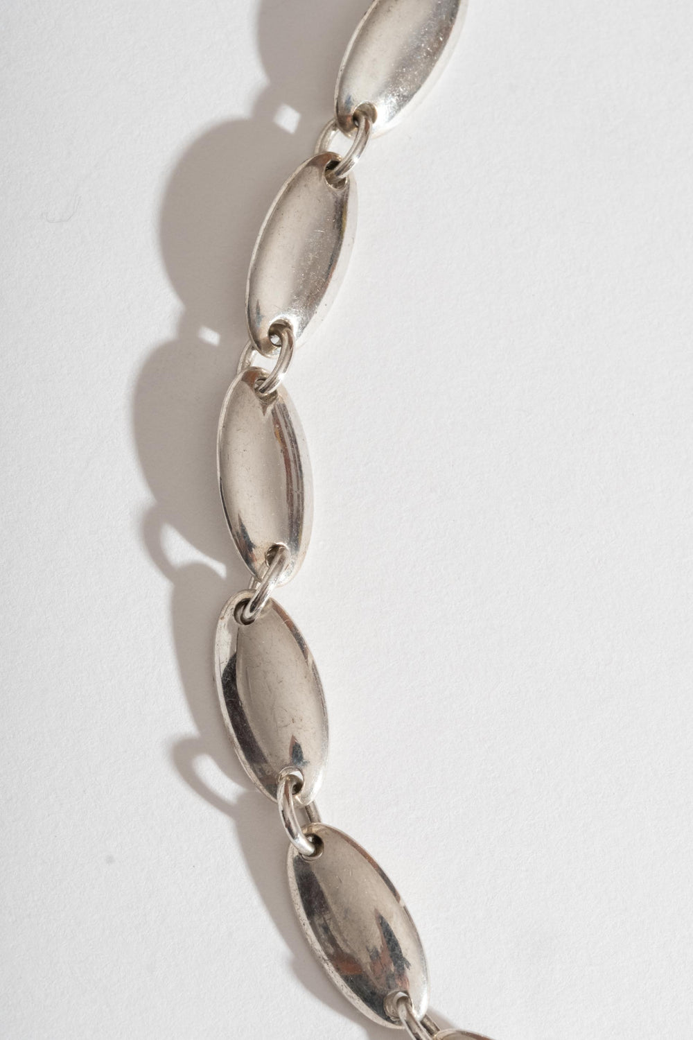 Sterling Tiffany Style Pebble Link Chain Necklace