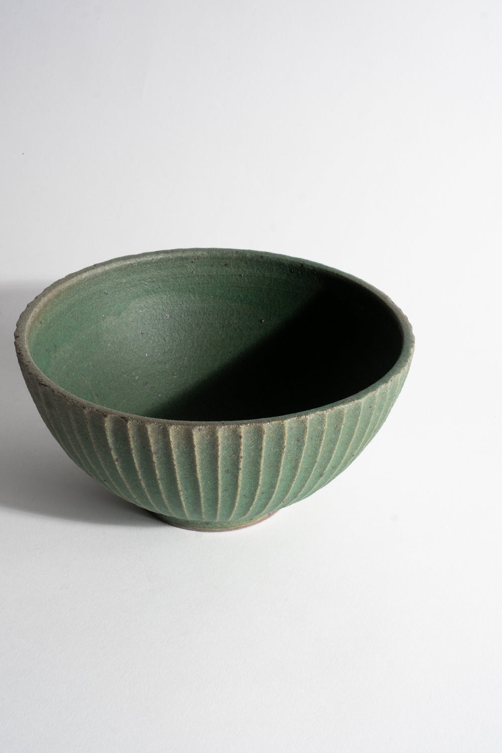 Green Fluted Eating Bowls