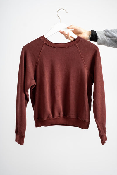 Damaged — Maroon Crewneck  - XS
