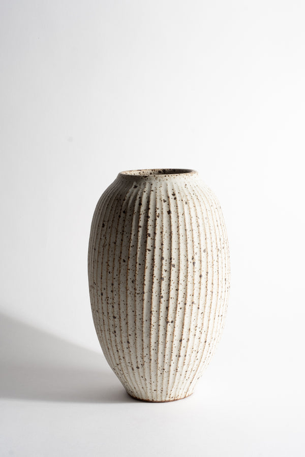 Tall Fluted Pod Vase