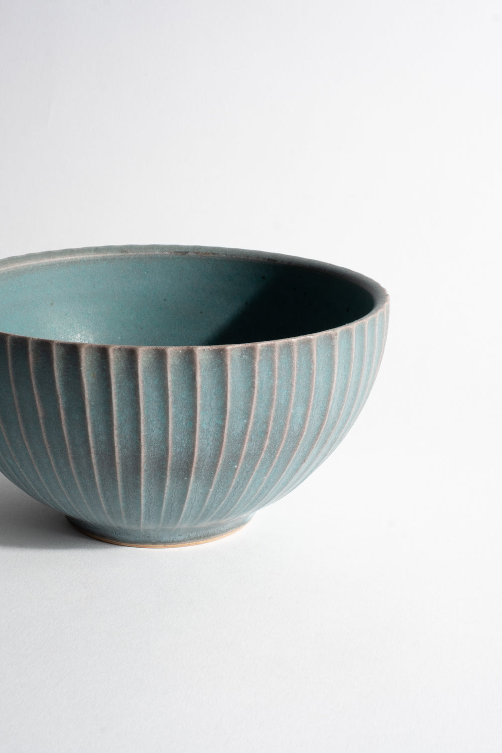 Turquoise Fluted Eating Bowls