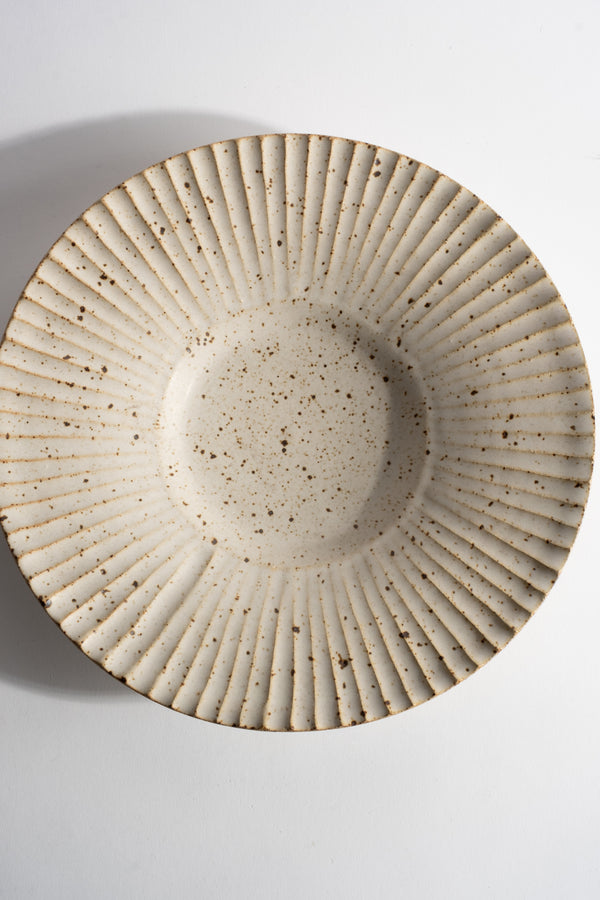 Wide Fluted Serving Dish