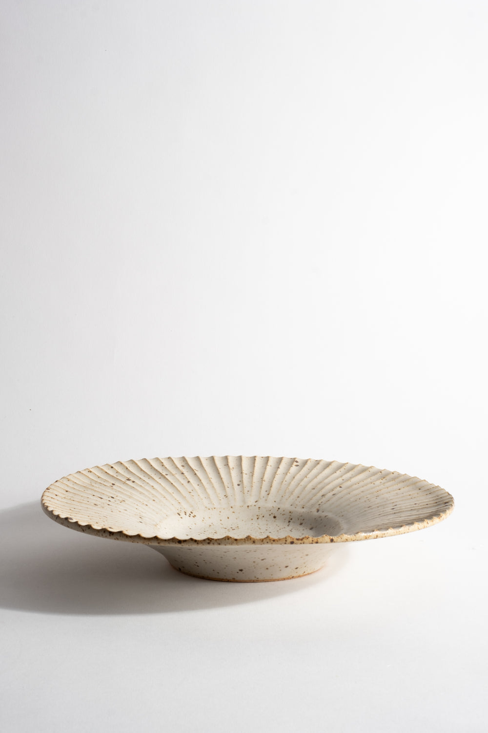 Wide Fluted Serving Dish