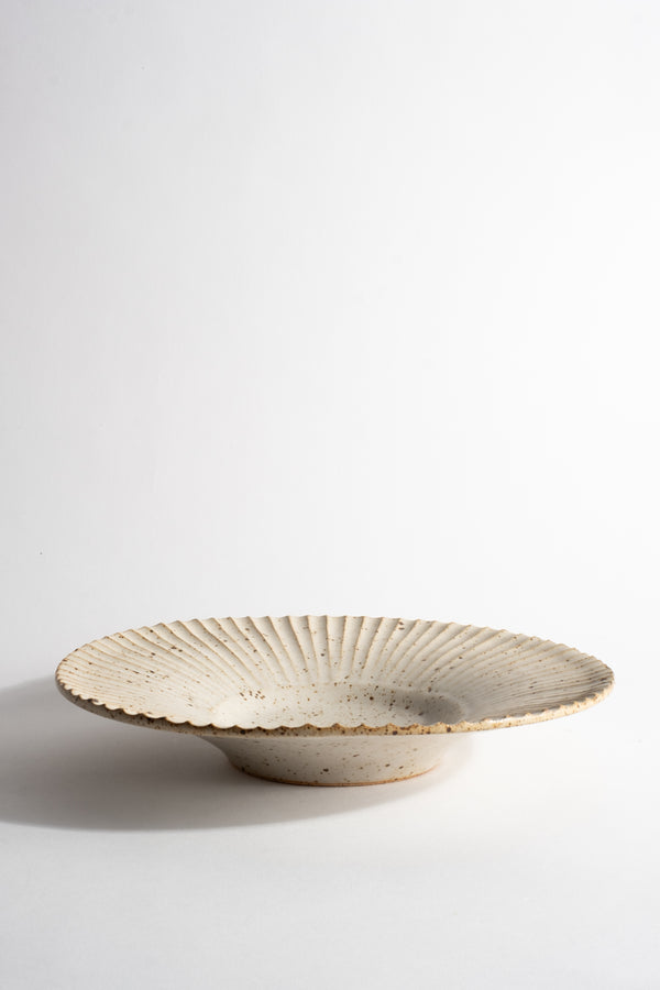 Wide Fluted Serving Dish