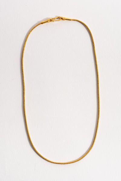 22K Yellow Gold Indian Woven Chain