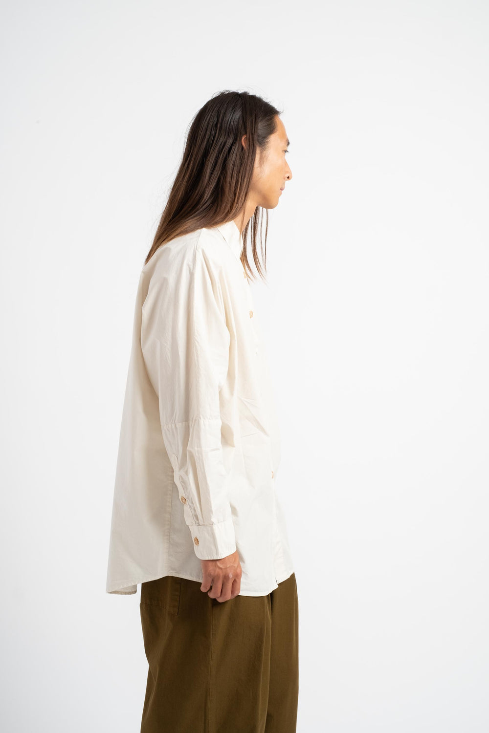 The Oversized Shirt in White Cotton Poplin