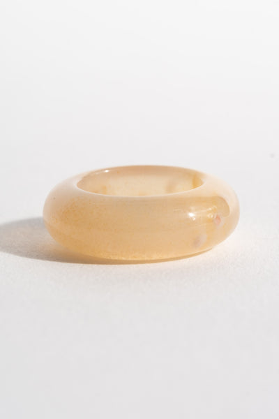 White Agate Ring