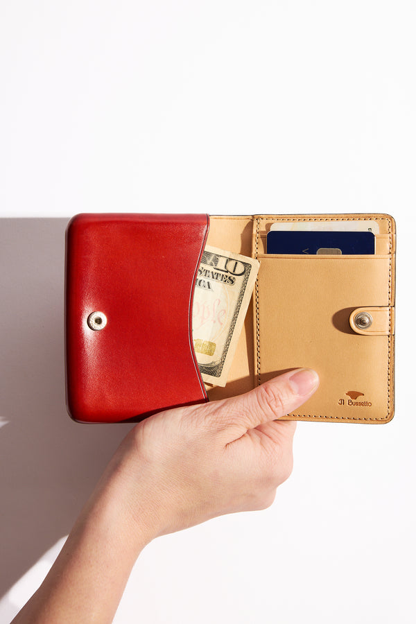 Nolo Wallet in Coral Red