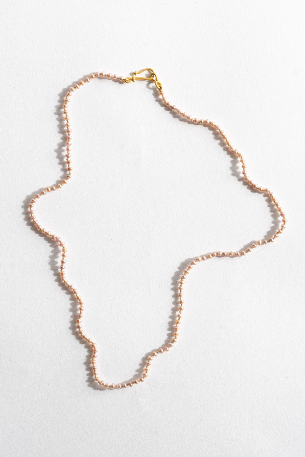 22K + Peach Pearl Strand