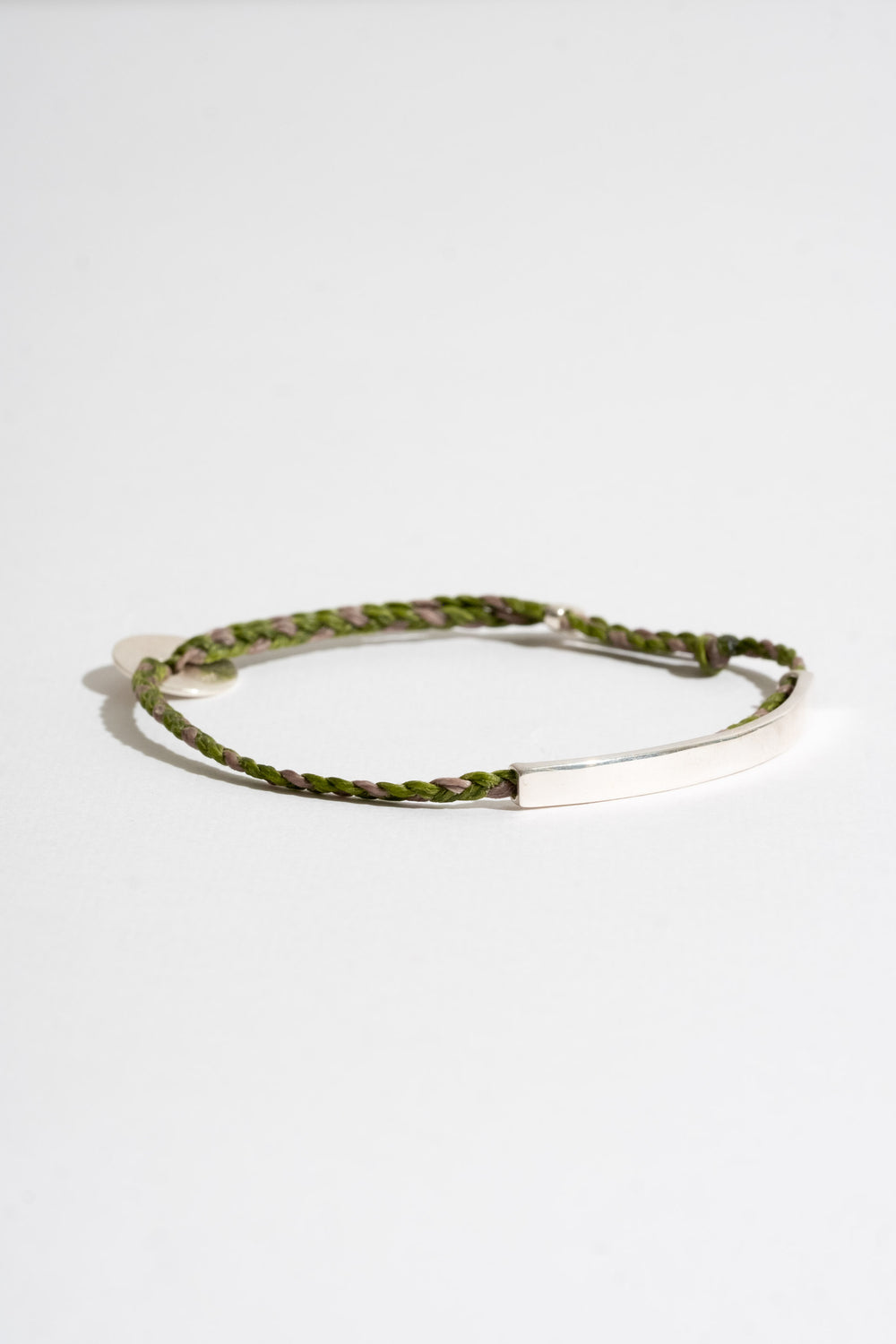 ID Signature Bracelet in Olive + Stone