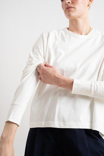 Loop Long Sleeve T-Shirt In Optic White