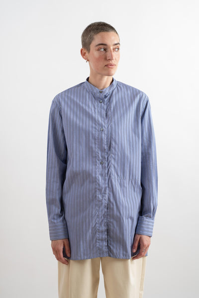 Noland Longline Shirt In Blue Multi