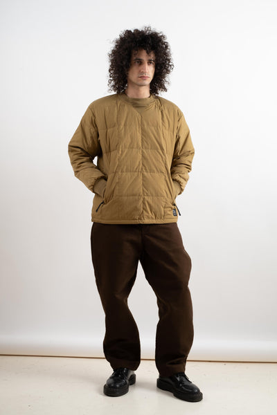 Sports Classic Crew Neck Down Pullover In Beige
