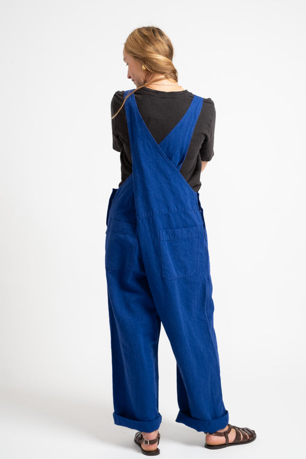 Garment Dyed Overall In Royal Navy