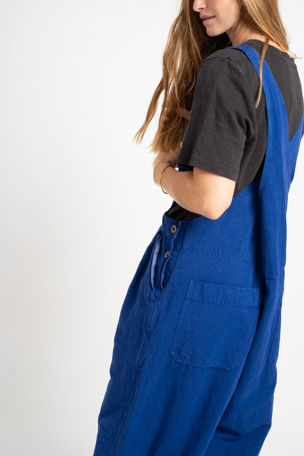 Garment Dyed Overall In Royal Navy