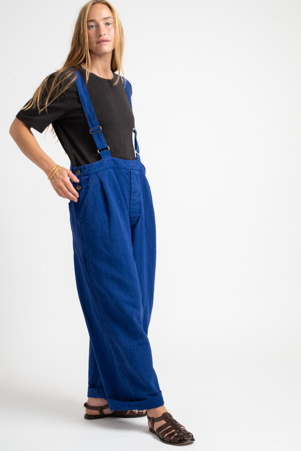 Garment Dyed Overall In Royal Navy