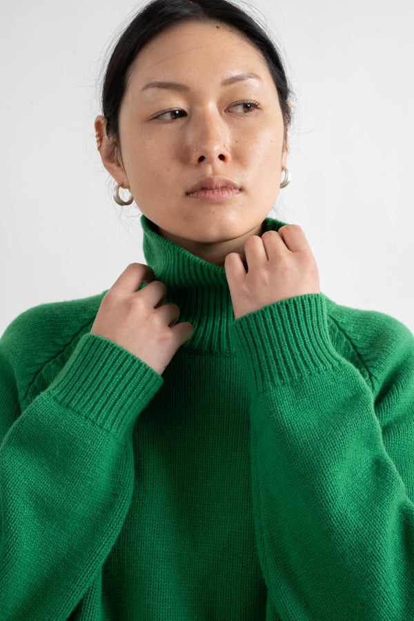 Knit Pullover In Green