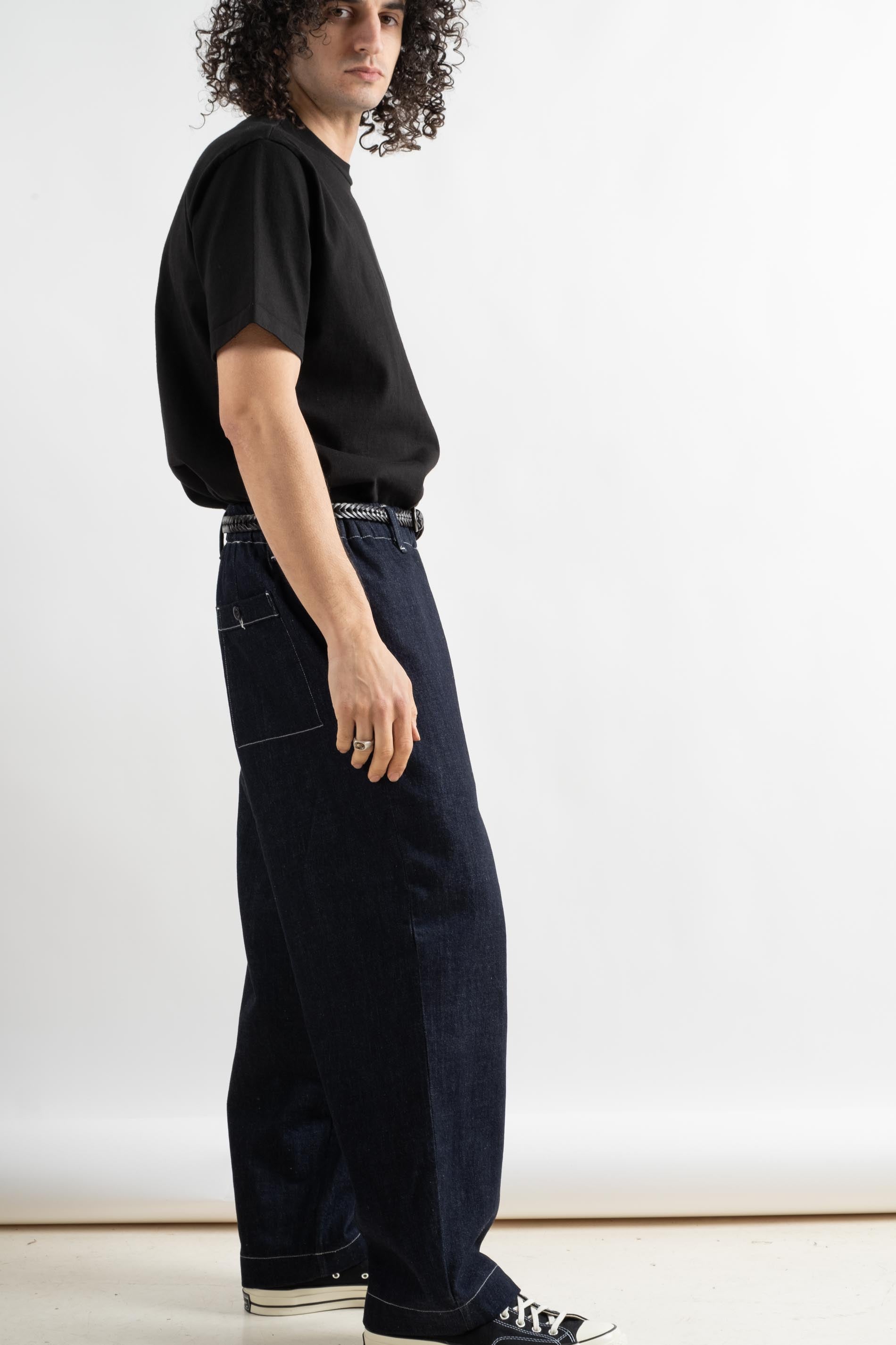 evan kinori | Elastic Pant In Indigo Organic Cotton Denim – RELIQUARY