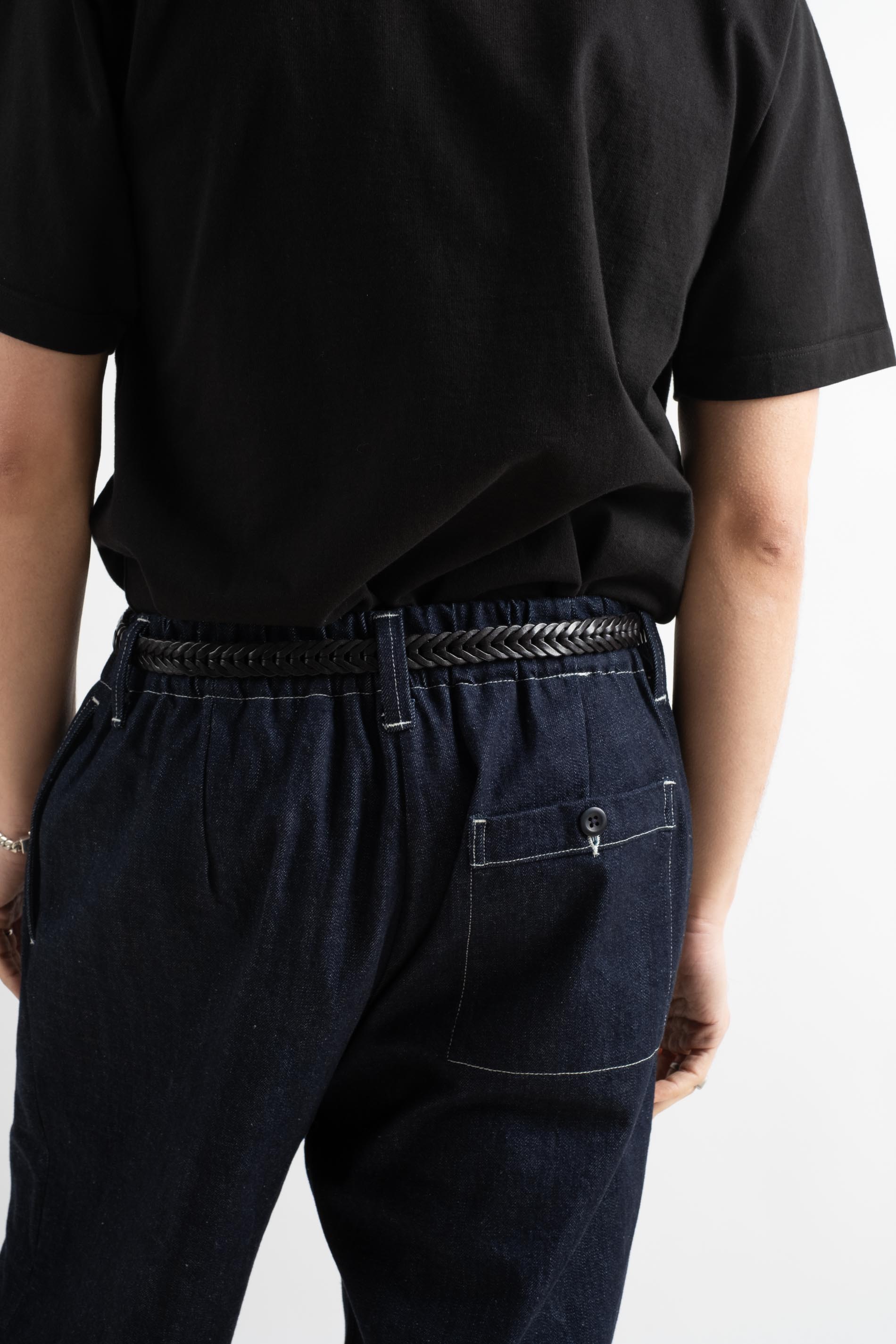 evan kinori | Elastic Pant In Indigo Organic Cotton Denim – RELIQUARY