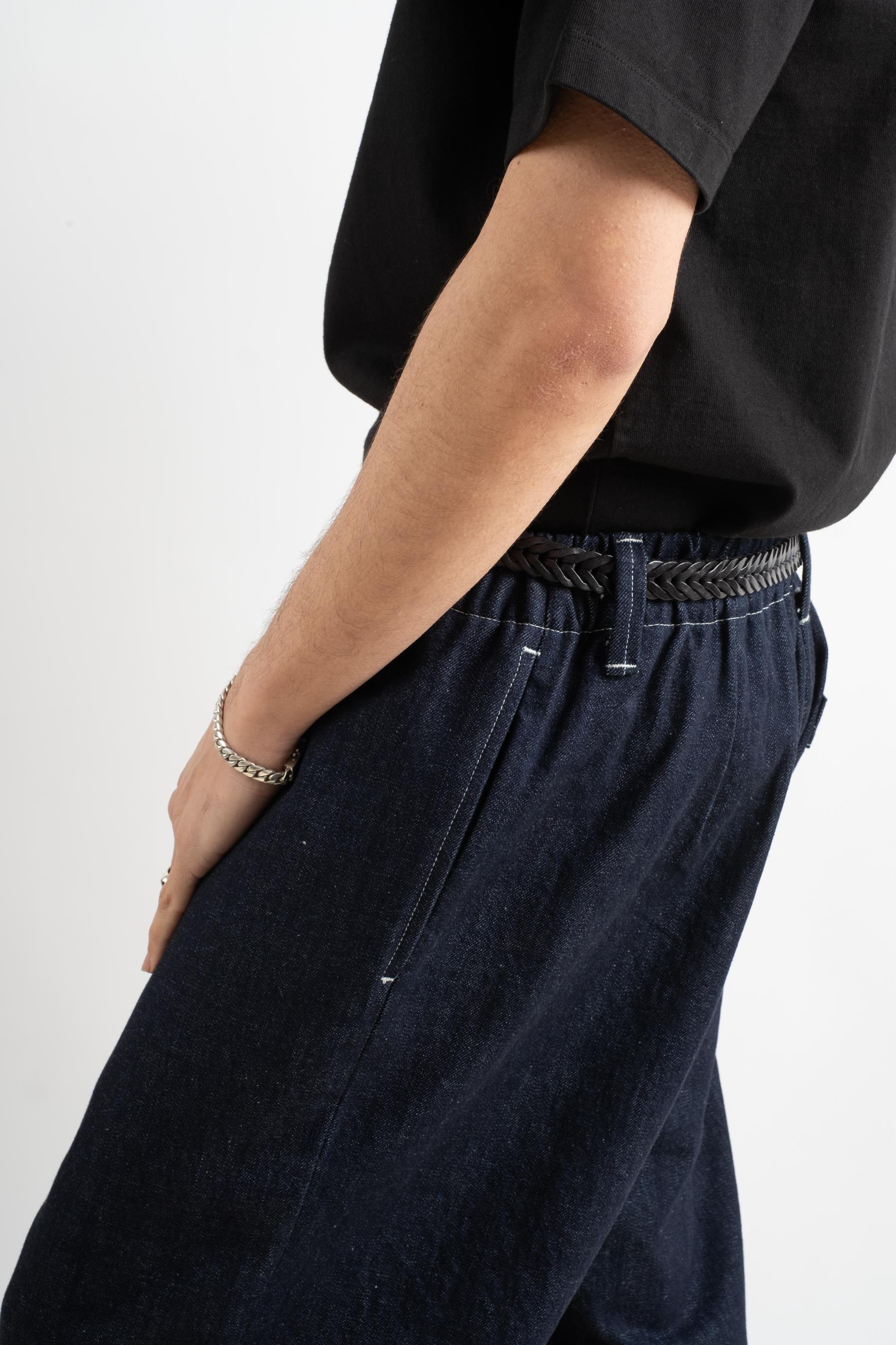 evan kinori | Elastic Pant In Indigo Organic Cotton Denim – RELIQUARY