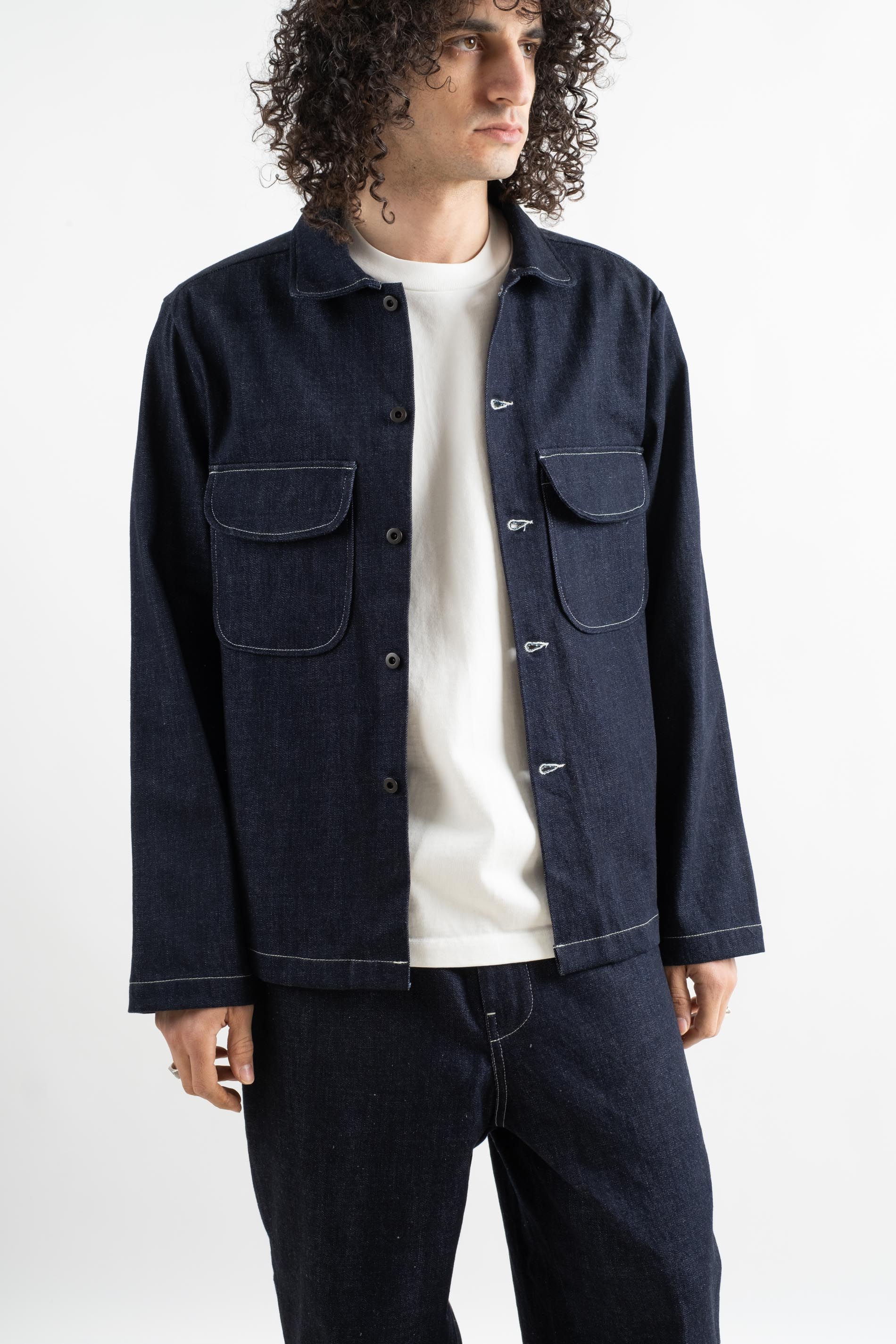 evan kinori | Field Shirt In Indigo Organic Cotton Denim – RELIQUARY