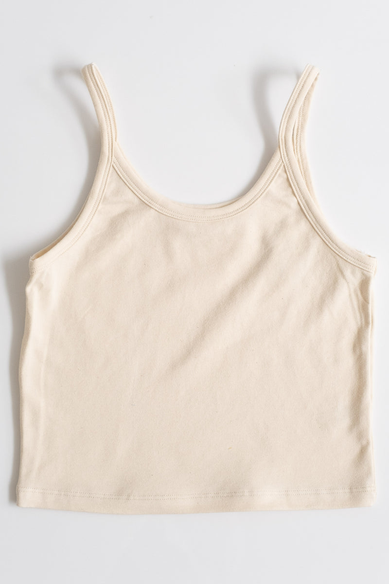 CROP TANK IN COTTON