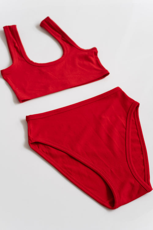 MISHA UNDIES IN CHERRY