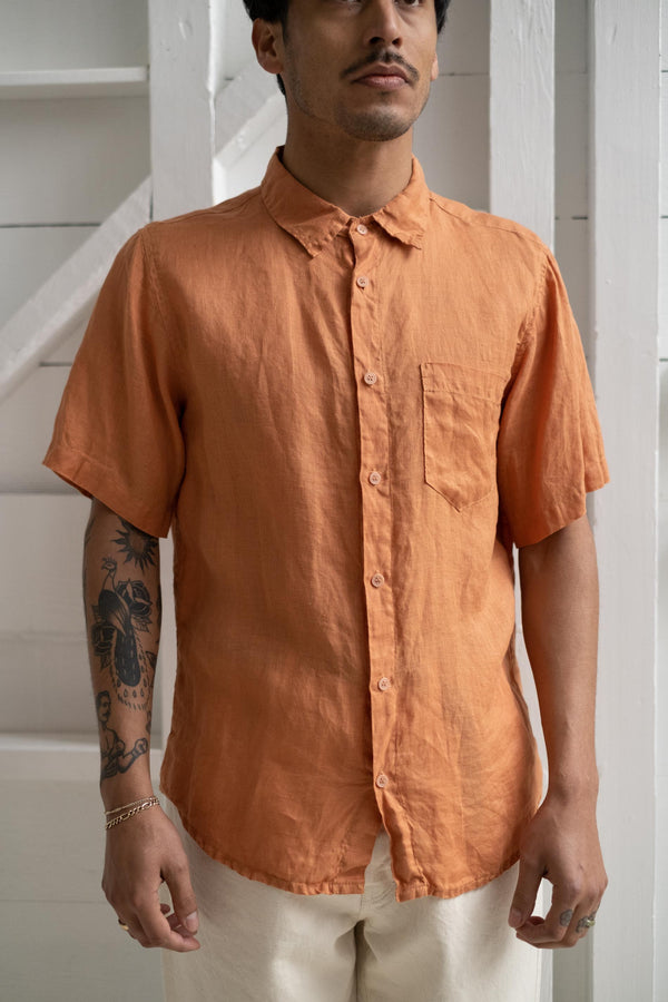 Short Sleeve One Pocket Shirt In Sunset