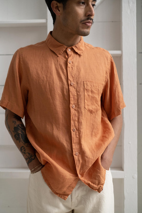 Short Sleeve One Pocket Shirt In Sunset