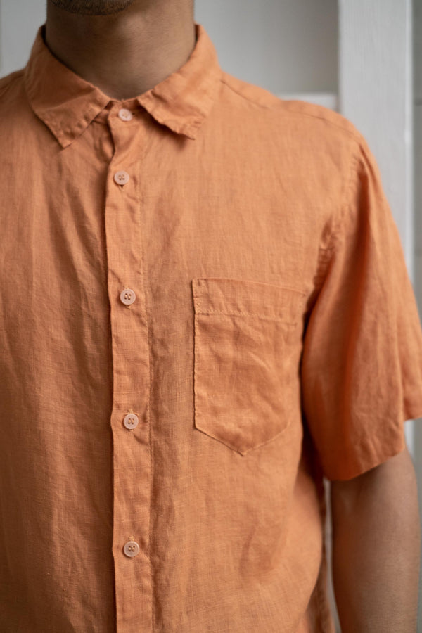 Short Sleeve One Pocket Shirt In Sunset