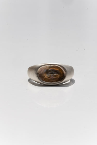 Sterling Ante Signet Ring