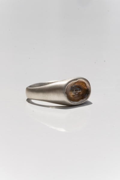 Sterling Ante Signet Ring