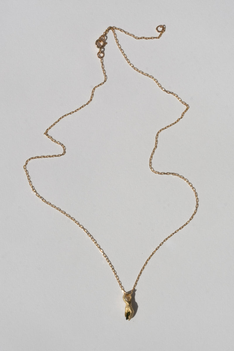 14K + BLUE SAPPHIRE HEART PENDANT