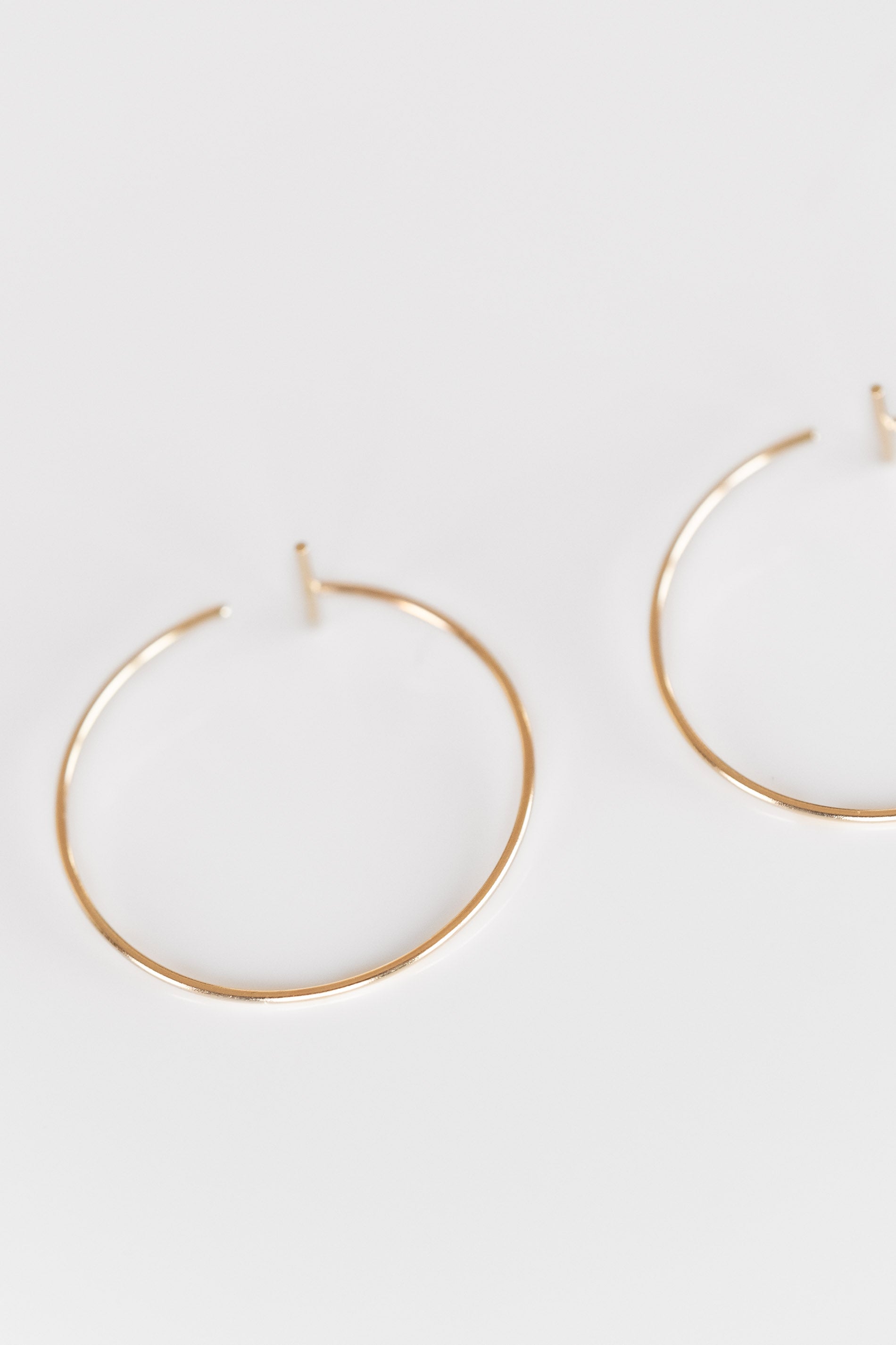 18K Small Bamboo Shaped Earrings,gold Filled Lightweight Bamboo Hoop  Earrings,large Tarnish Resistant Hoop Earrings Chunky Boho Gold Hoops - Etsy