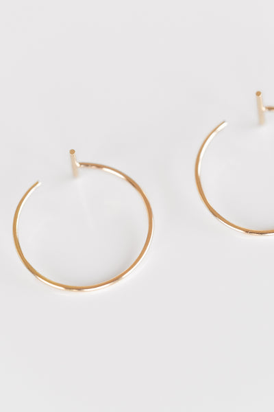 Medium Bamboo Hoop Earrings