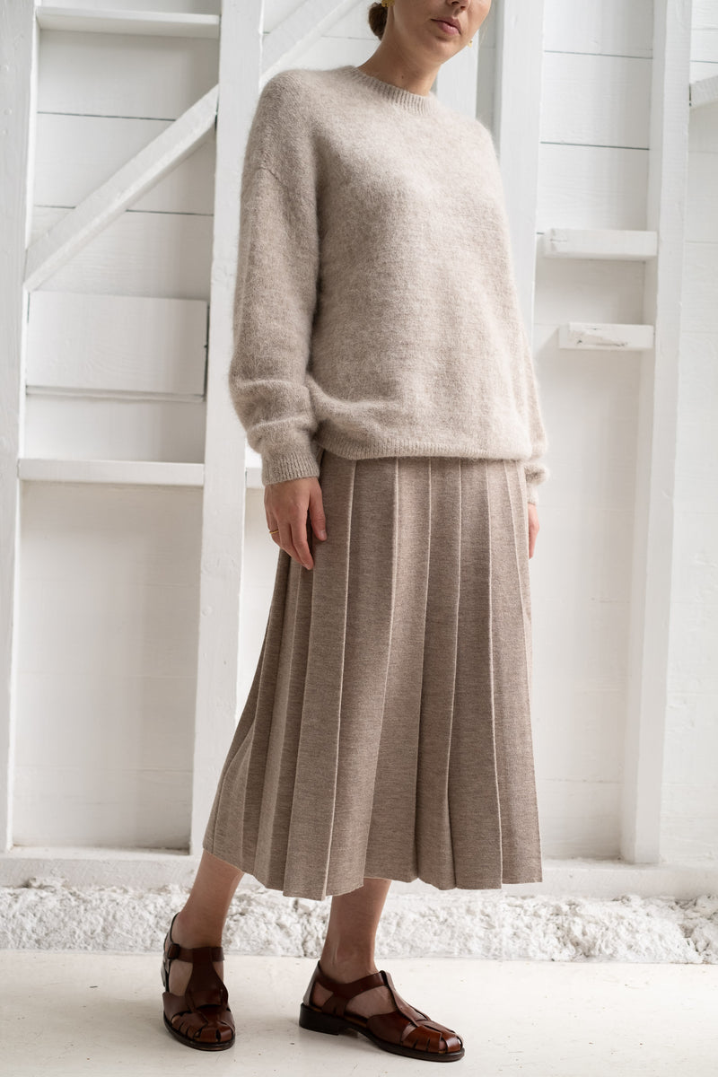 PLEAT SKIRT IN ASPEN