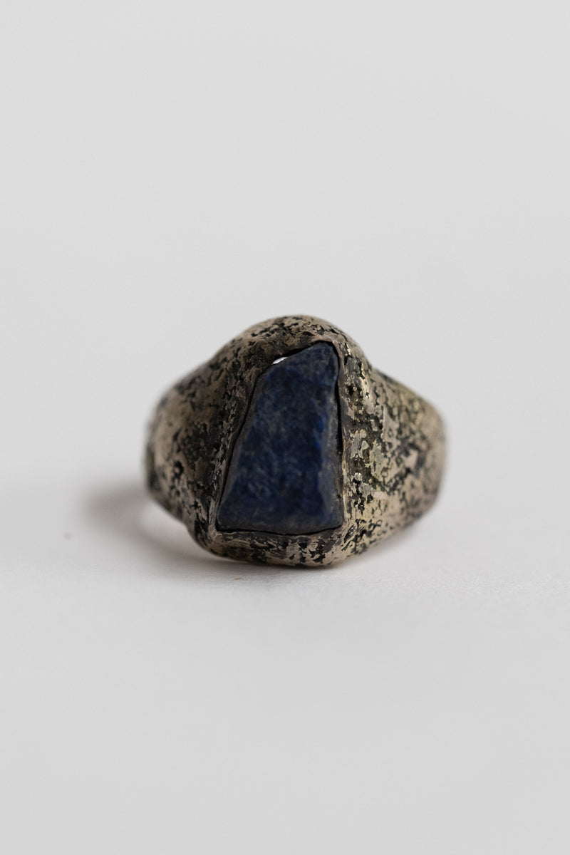 STERLING SILVER + LAPIS RING NO.1