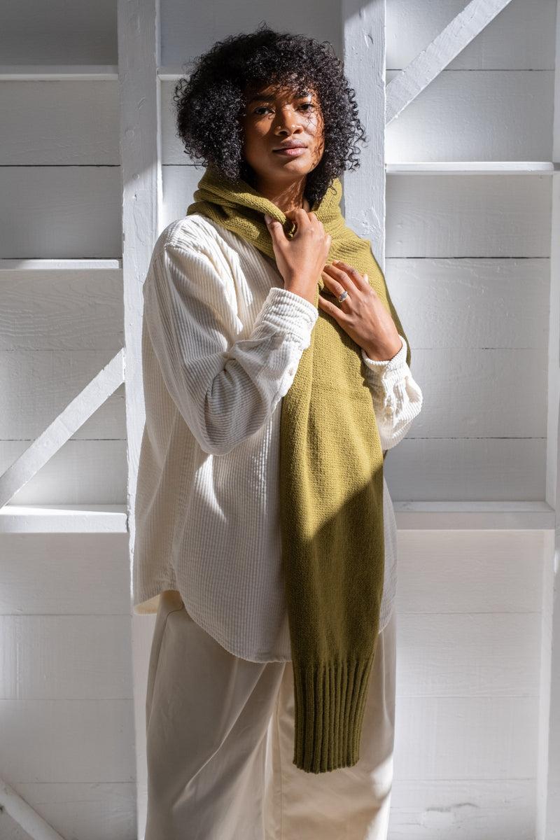 VERBIER SCARF IN KHAKI