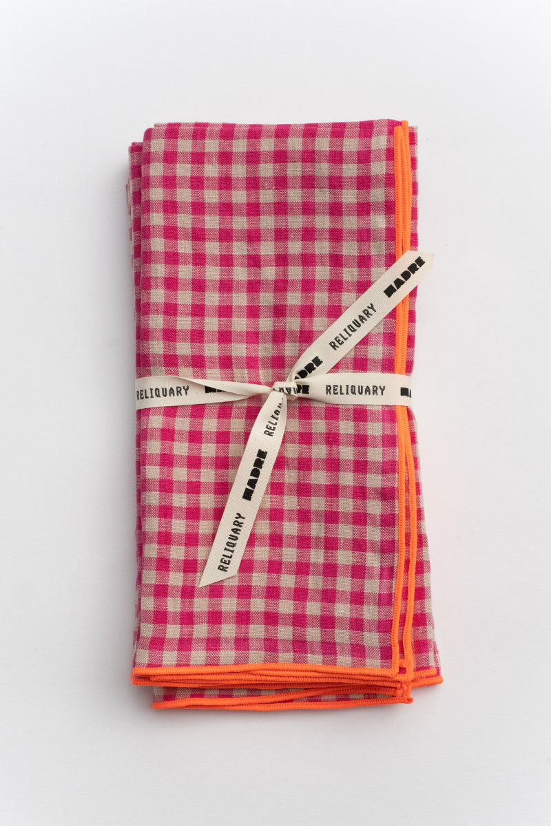 RELIQUARY X MADRE LINEN NAPKINS IN FRESA