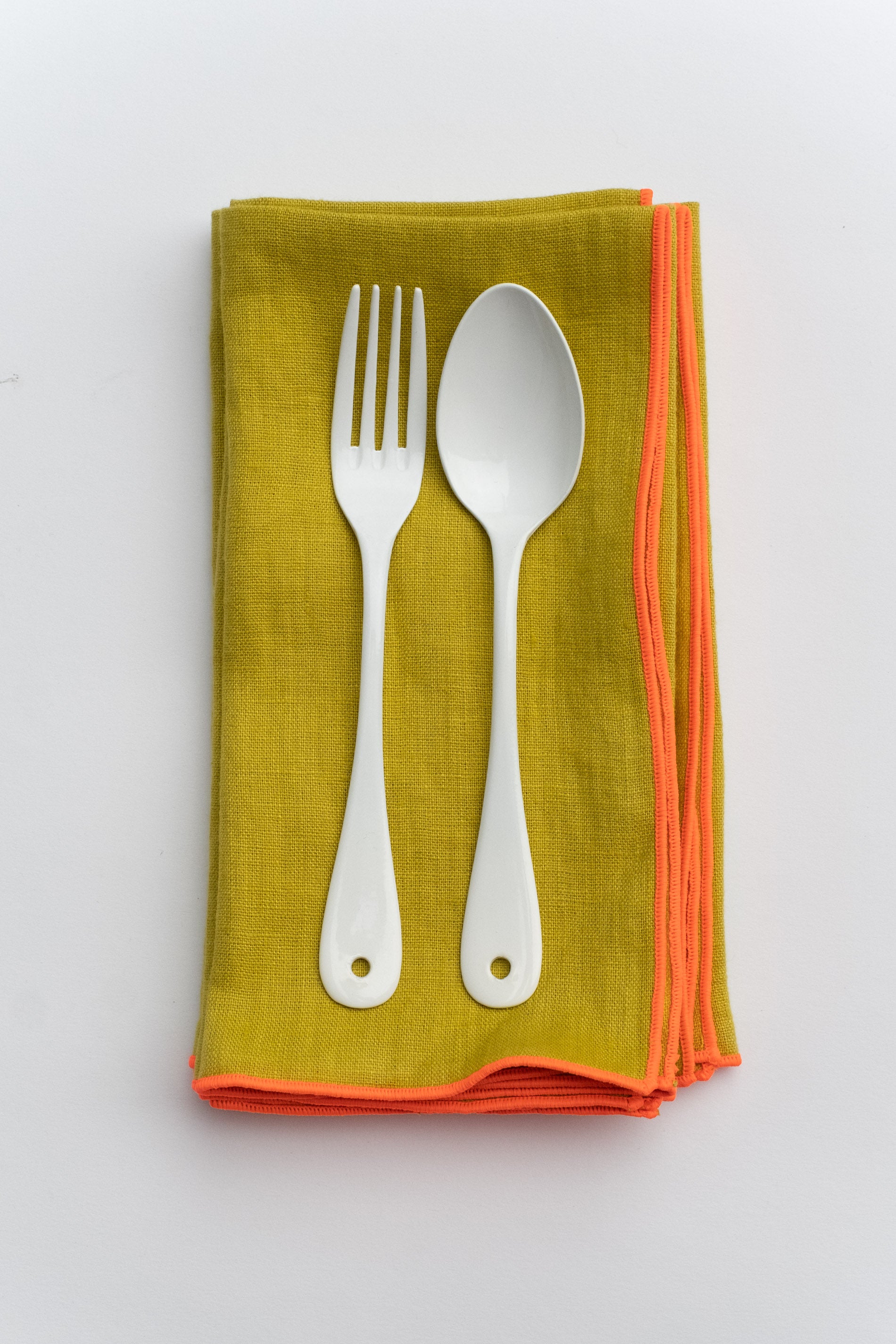 Mustard Yellow Linen Napkins, Set of 4 or Single Napkin