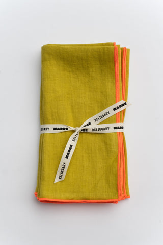 Marin Saffron Yellow Linen Napkin + Reviews