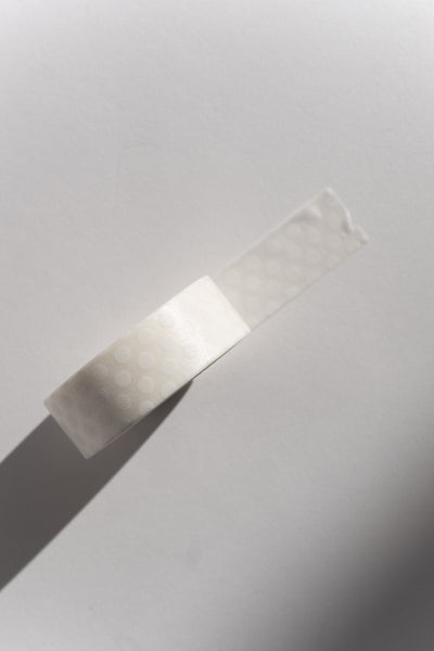 Washi Tape In White Dot