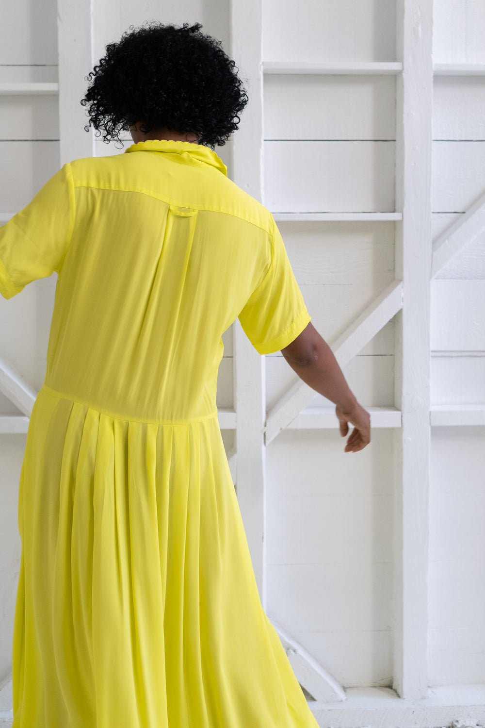 Mimosa Dress in Citron