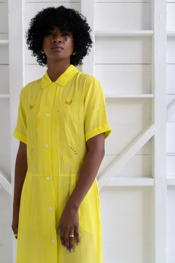 Mimosa Dress in Citron
