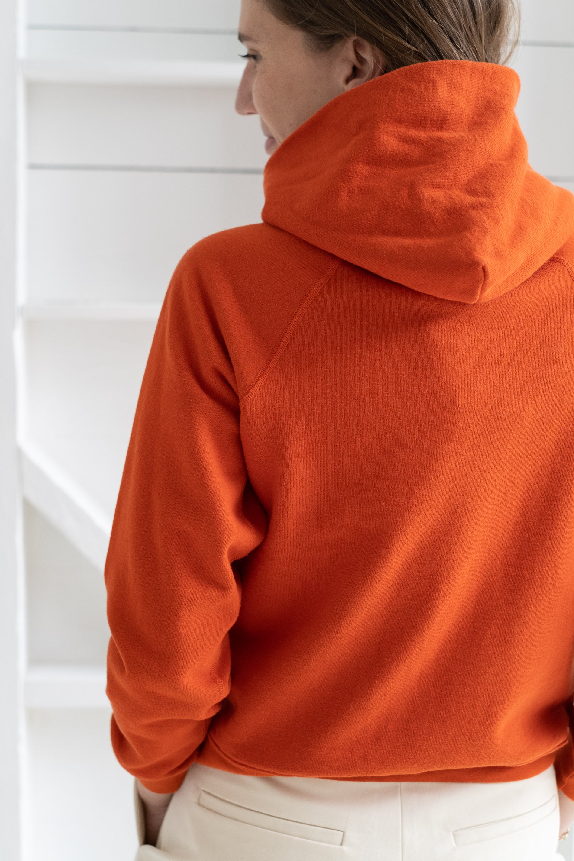 Reliquary House Line WOMEN S HOODIE IN ORANGE RELIQUARY