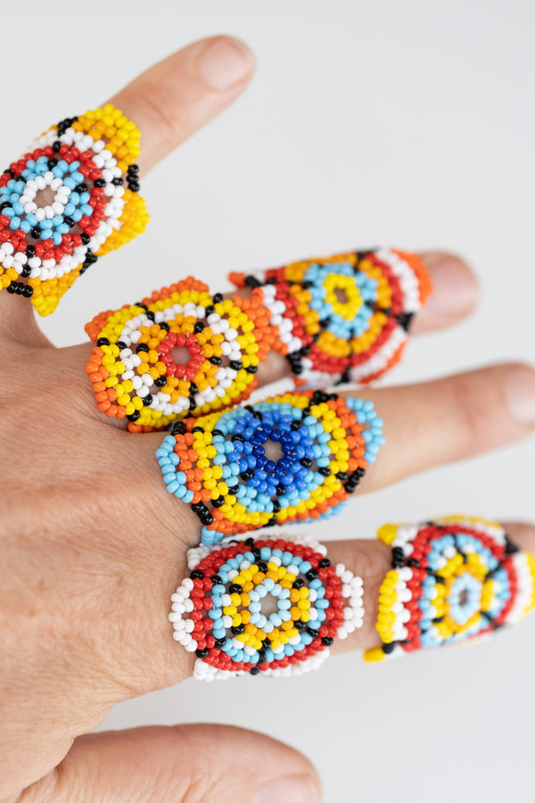 Huicol Beaded Ring
