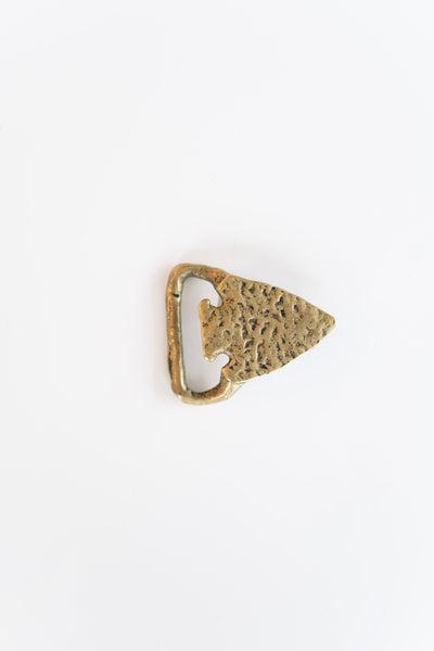 Brass Arrowhead Belt Buckle