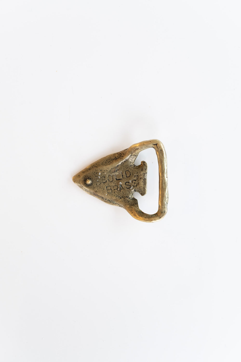 Brass Arrowhead Belt Buckle