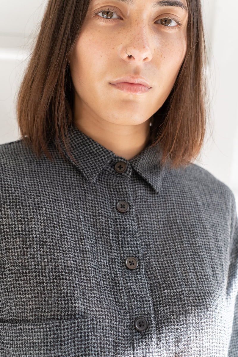 THE BASIC SHIRT IN WOOL CHECK